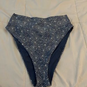 Aerie High wasted Crossover Swim Suit Bottoms